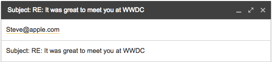 RE: It was great to meet you at WWDC